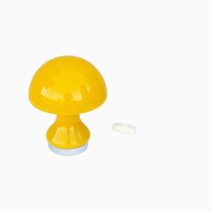 Lampe Champignon Space Age en Verre Opalin, Sijaj-Hrastnik Yougoslavie, années 70
