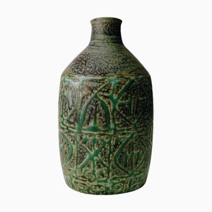 Nils Thorsson Aluminia Vase mit Royal Copenhagen
