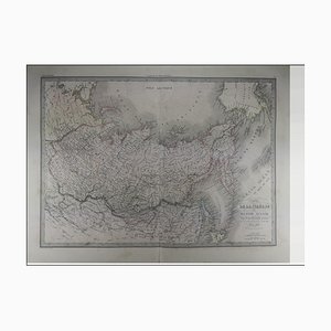 Antique Map of Russia, Siberia and China in 1838. An Original 1838 First Edition of a Pierre M. Lapie Map