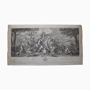 Benoît Audran after Charles Le Brun, True Value Is Always Invincible, Etching