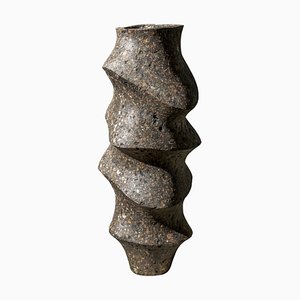 Brutalist Minimalist Floor Vase Sculpture by Donatas