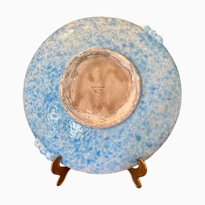 Large Glazed Art Pottery Bowl by Jerome Massier, Vallauris, Late 19th Century