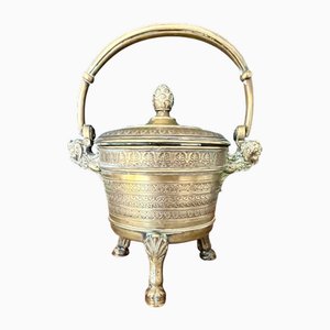 Early 18th Century Mini Tripod Cauldron in Gilded Bronze attributed to Gouthière Pierre, France