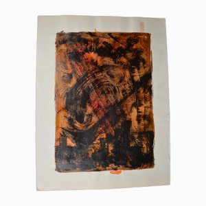 Aceite de Jean Poulet de los años 90, firmado y titulado
