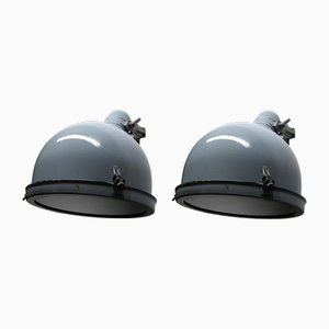 Industrielle Mid 20. Jh. Wandlampen, 2er Set