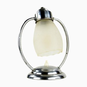 Art Deco Tischlampe aus Chrom, 1930er