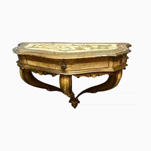 19th Cen. Venezia Italy Giltwood Engraved Hanging Console
