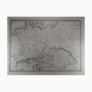 Antique Map of Ancient Germany Pre Roman, an Original 1838 Edition of a Pierre M Lapie Map. Germanie Ancienne.