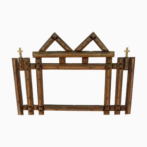 Late 19th Century Tramp Art Mirror