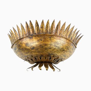 Large Gilded Wall Lamp