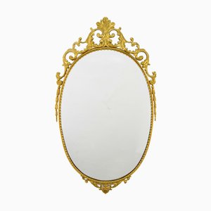 Early 20th Century Brass Wall Mirror