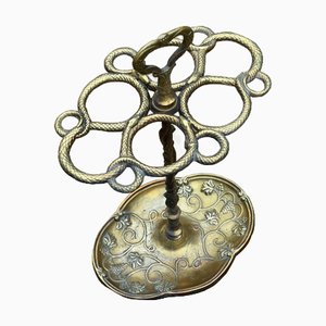 Vintage Brass Umbrella Stand, Mid-20th Century