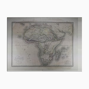 Antique Map of the African Continent in 1838. An Original 1838 First Edition of a Pierre M. Lapie Map