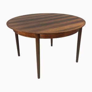 Modern Scandinavian Extendable Round Dinning Table, Denmark, 1960s