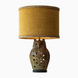 Owl Ceramic Table Lamp by René Houben, 1970
