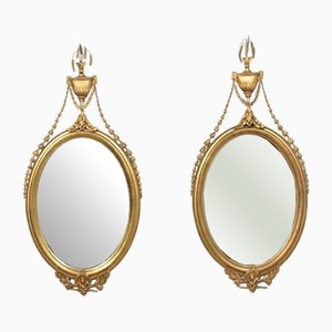 Specchi da parete grandi, metà XIX secolo, set di 2