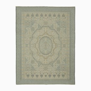 Grauer orientalischer Oushak Teppich