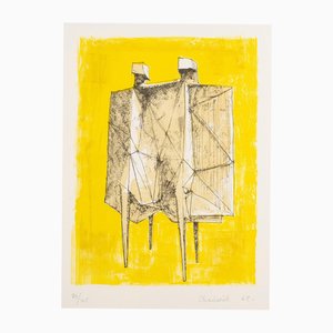Lynn Chadwick, Two Winged Figures, 1968, Lithograph