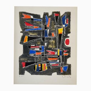 Gustave Singier, The Homeland of Gonzalve, 1957, Lithograph