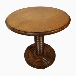 Brutalist Pedestal Table attributed to Charles Dudouyt, 1940s