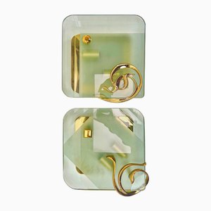 Italian Wall Lights by Fratelli Martini Italy, 1970s, Set of 2