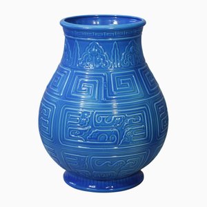Vaso da terra grande di Longwy, metà XIX secolo