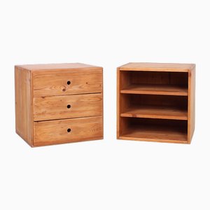 Small Cabinets in Pinewood attributed to Ate Van Apeldoorn for Houtwerk Hattem, 1960s, Set of 2