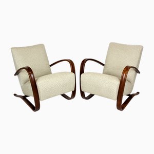 Model H-269 Armchairs attributed to Jindřich Halabala for Up Závody, 1930s, Set of 2