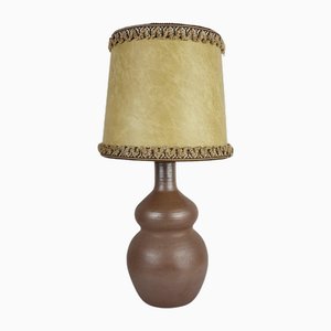 Steingut Lampe von de La Poterie Normand / Puisaye, 1970er