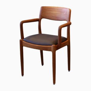 Armchair in Teak and Leather by Juul Kristensen for JK, Denmark, 1960s