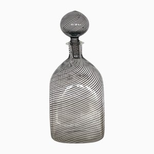 Bouteille avec Bouchon en Cristal de Murano Noir, 1983