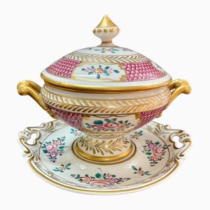 19th French Century Porcelain Serving Bowl from Samson, 1830s
