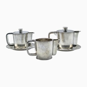 Coffee Pots, Plates and Milk Jug by Gio Ponti for Krupp, Italy, 1950s, Set of 5