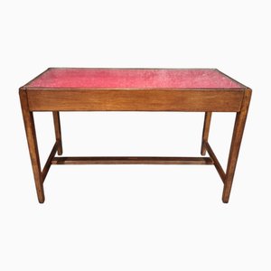 Vintage Museumsvitrine aus Eiche mit Glasplatte, 1930er