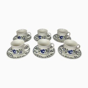 Vintage Coffee Set from Churchill England, 1970s, Set of 12