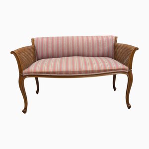 Vienna Sofa aus Stroh & Stoff, 1980er