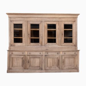 Großer zweiteiliger Eichenschrank, 1890