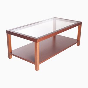 Malifax Coffee Table in Wood and Glass Top, 1990