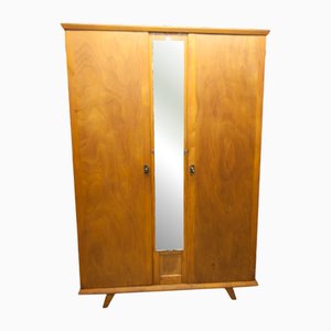 Pariser Kleiderschrank mit Spiegel, 1950er