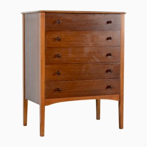 Mid-Century Modern Walnut Chest of Drawers from W&T Lock, 1960s