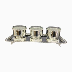 Handmade 7-Piece Silver Candy Dish Set, Set of 7