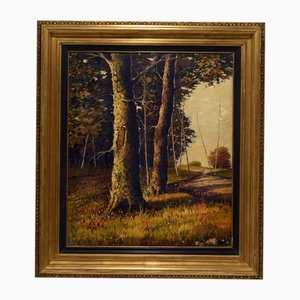 Amleto Colucci, Campestre, 1981, Oil on Canvas, Framed