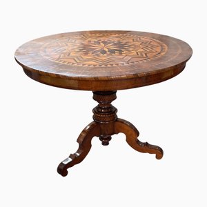 Antique Italian Sorrento Side Table, 1800s