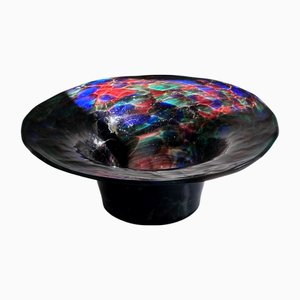 Bohemian Handmade Glas Fruit Bowl, 1970s