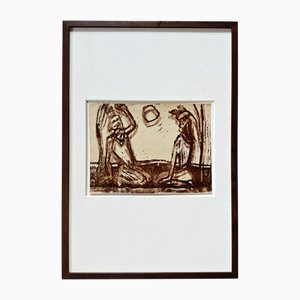 Christian Rohlfs, Sonnenuntergang, 1912, Xilografia a colori, Provenienza Paul Vogt, Essen