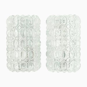 Mid-Century Bubble Glass Wall Lights by Helena Tynell for Limburg, Germany, 1960s, Set of 2