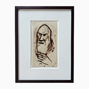 Christian Rohlfs, Greisenköpfe, 1912, gravure sur bois, Prov. Paul Vogt, Essen