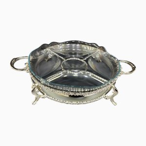 Handmade Breakfast Server 4-Section Presentation Tray