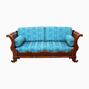 Dormeuse Charles X in legno di mogano