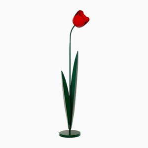 Lámpara de pie Tulip en rojo de Mike Bliss & Peter Bliss